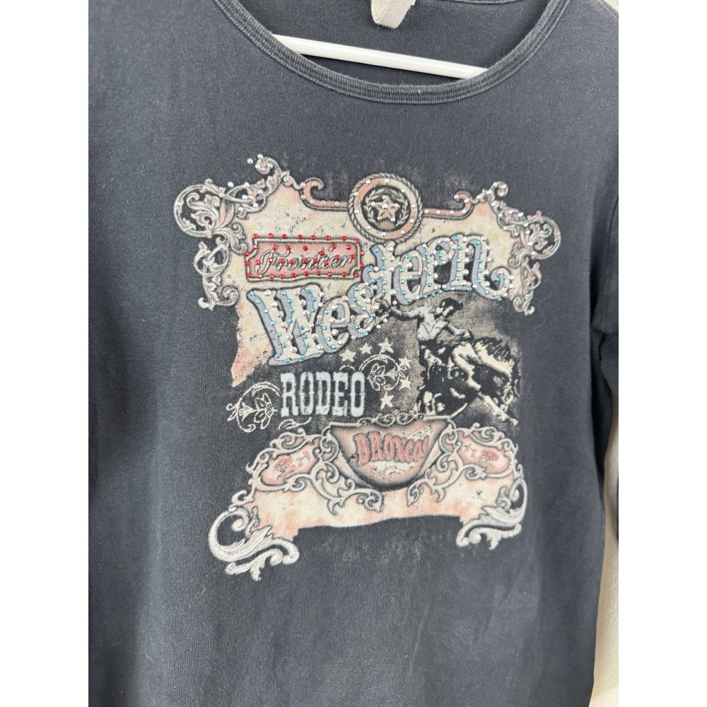 Susan Lawrence Shirt Womens M Western Rodeo Cowboy Made in USA Y2K - Picture 2 of 6